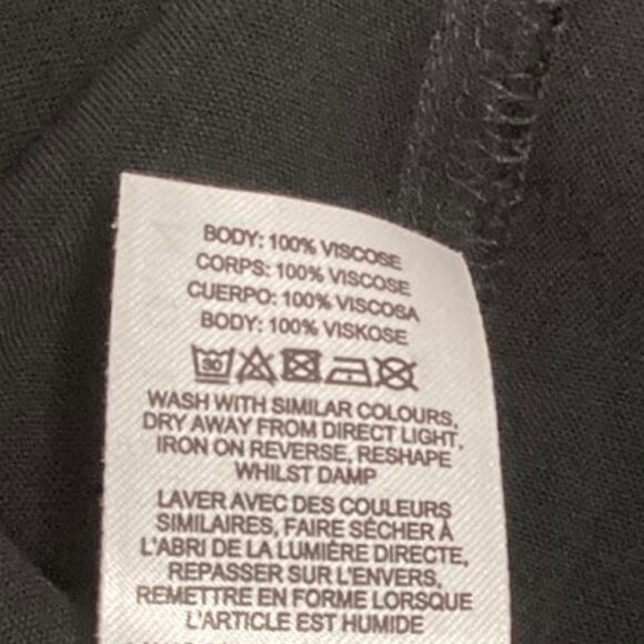 Asos Black Wrap V-Neck Sleeveless LBD Summer Beach Vavation Midi Maxi Dress Sz 4 - Picture 9 of 9